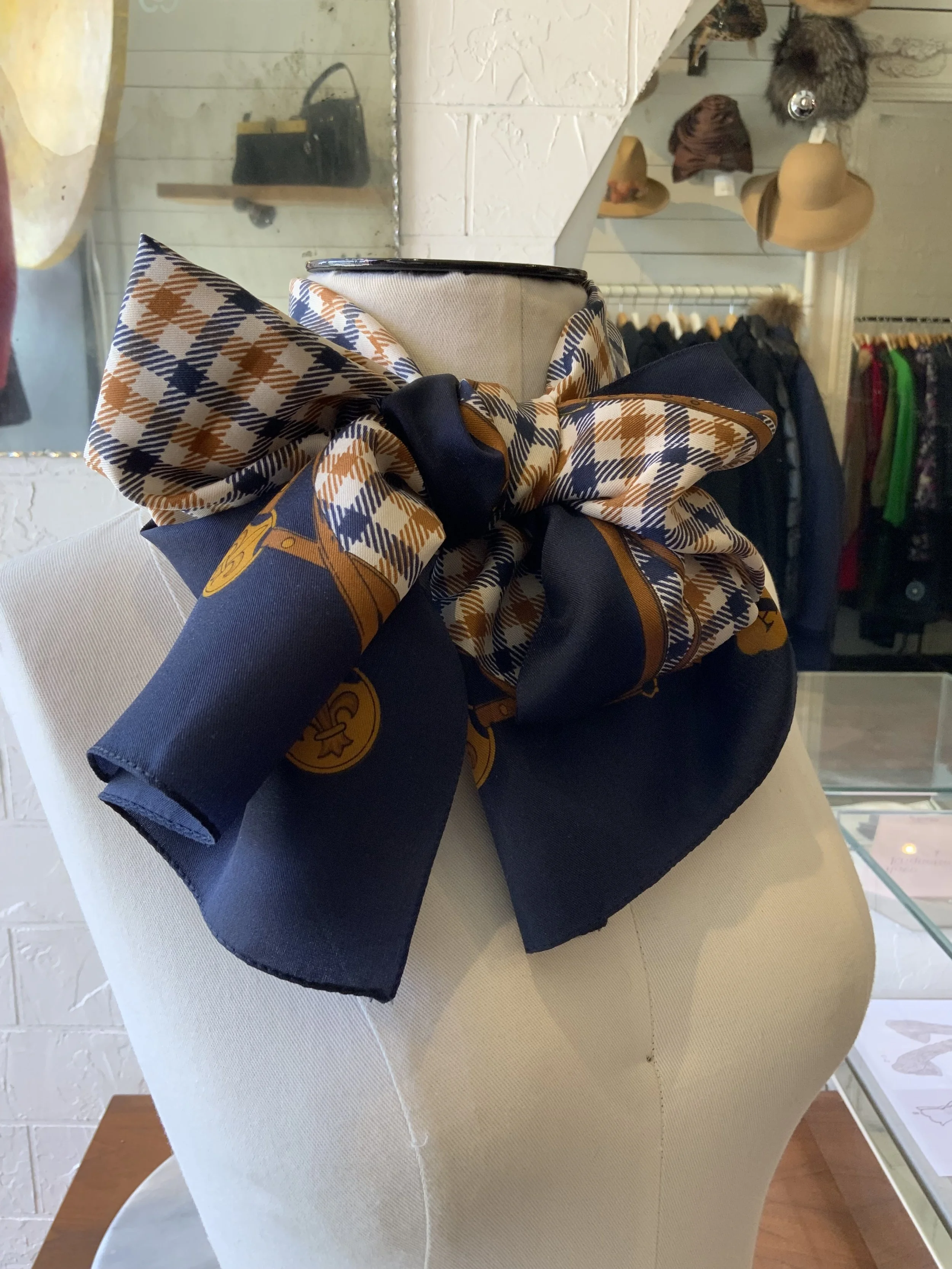 Aquascutum Equestrian Silk Scarf