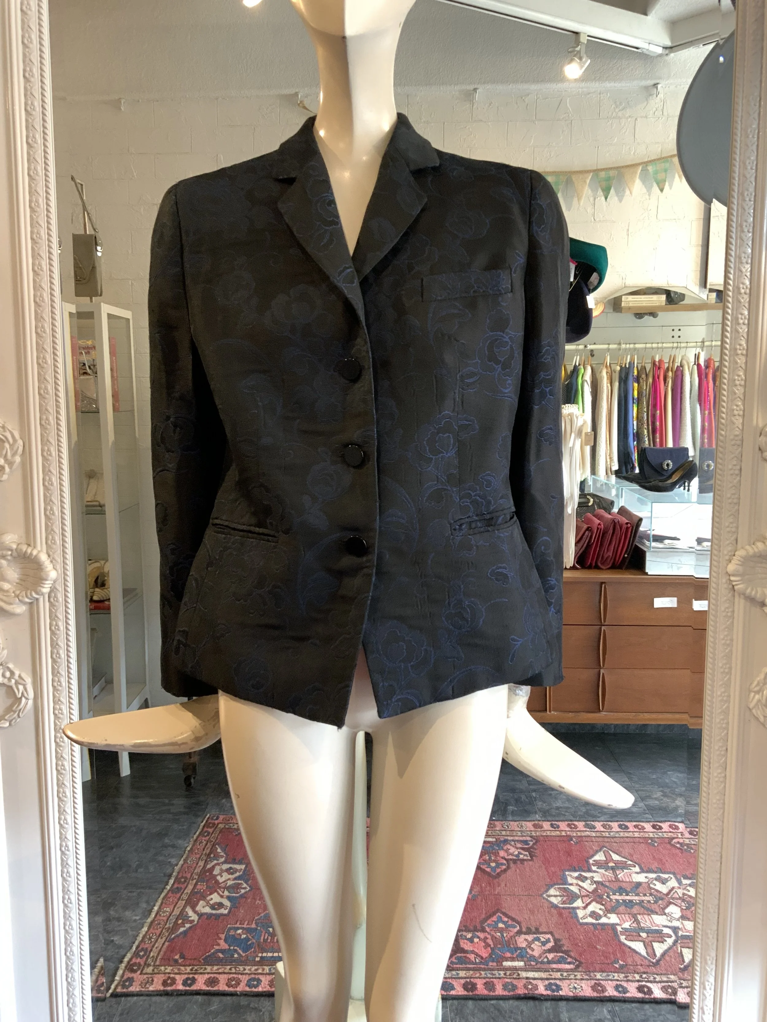 Armani navy floral jacket   | Size 6