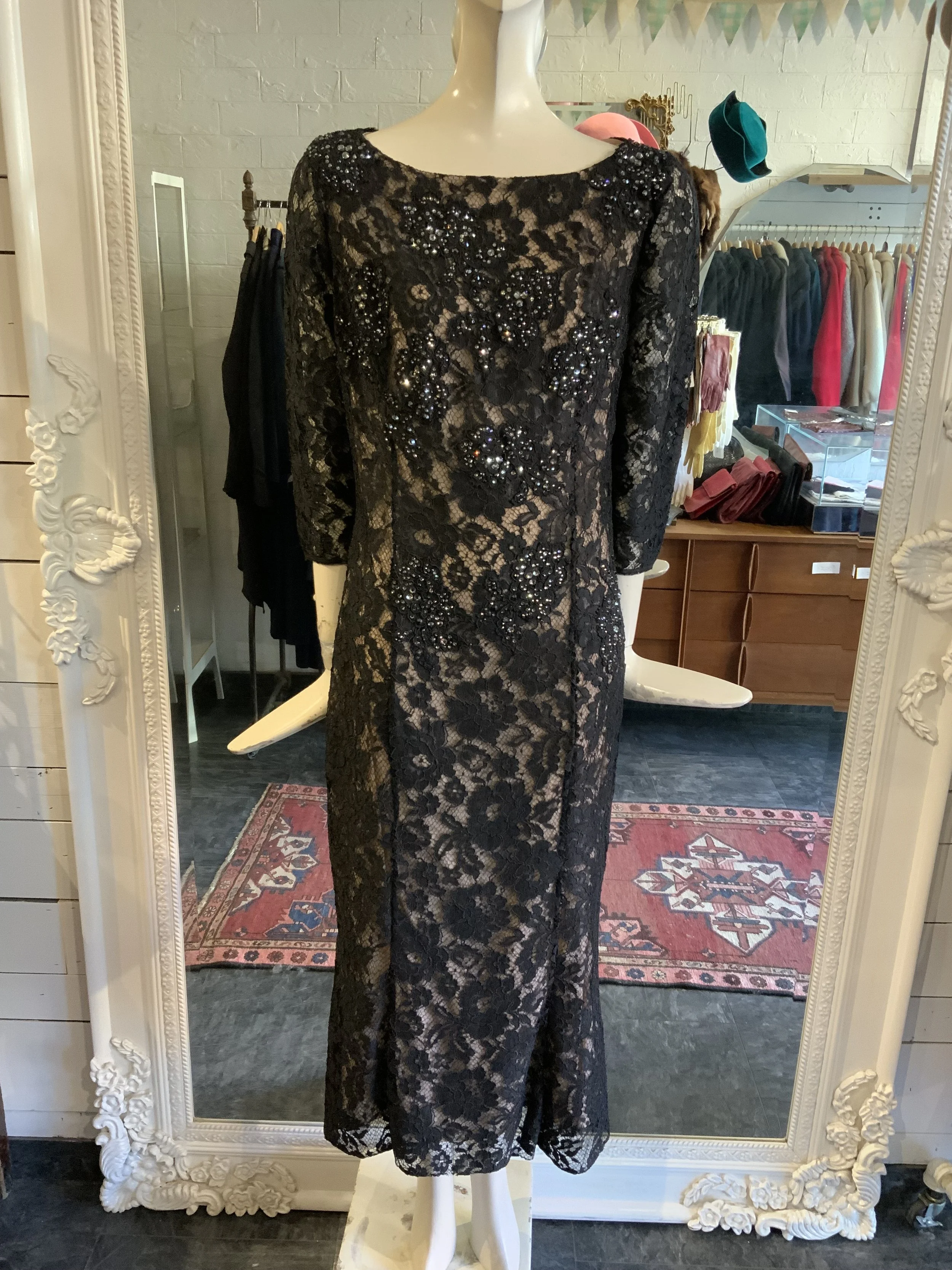 Blumarine Black Lace Cocktail Dress | Size 6