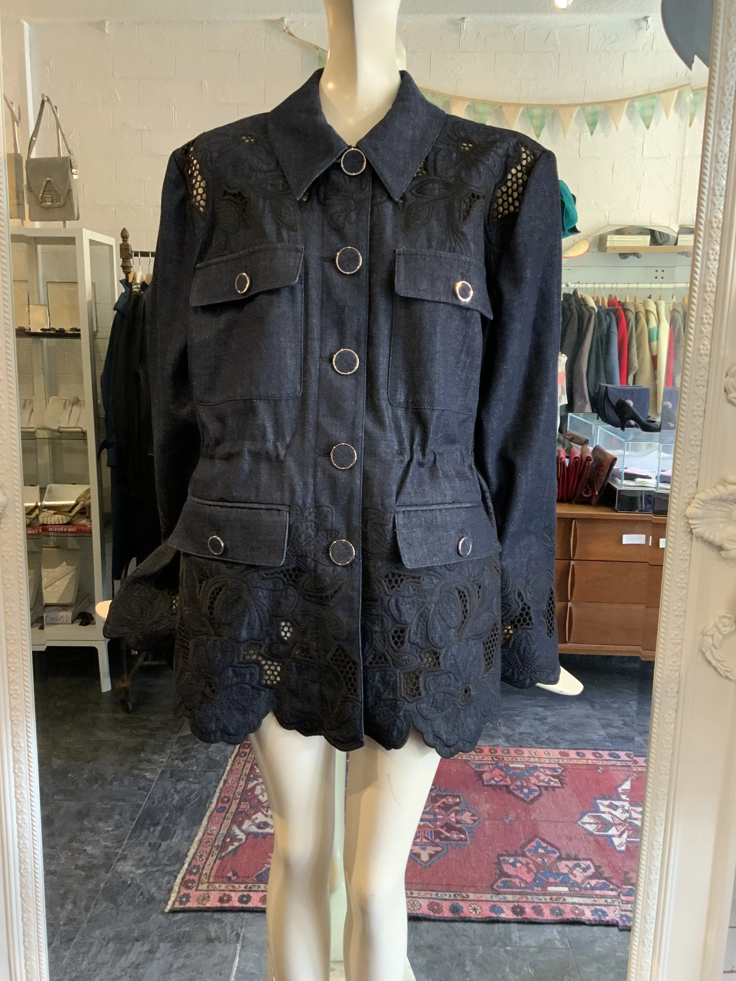 Veronica Beard Kiki Denim Jacket | Size 12