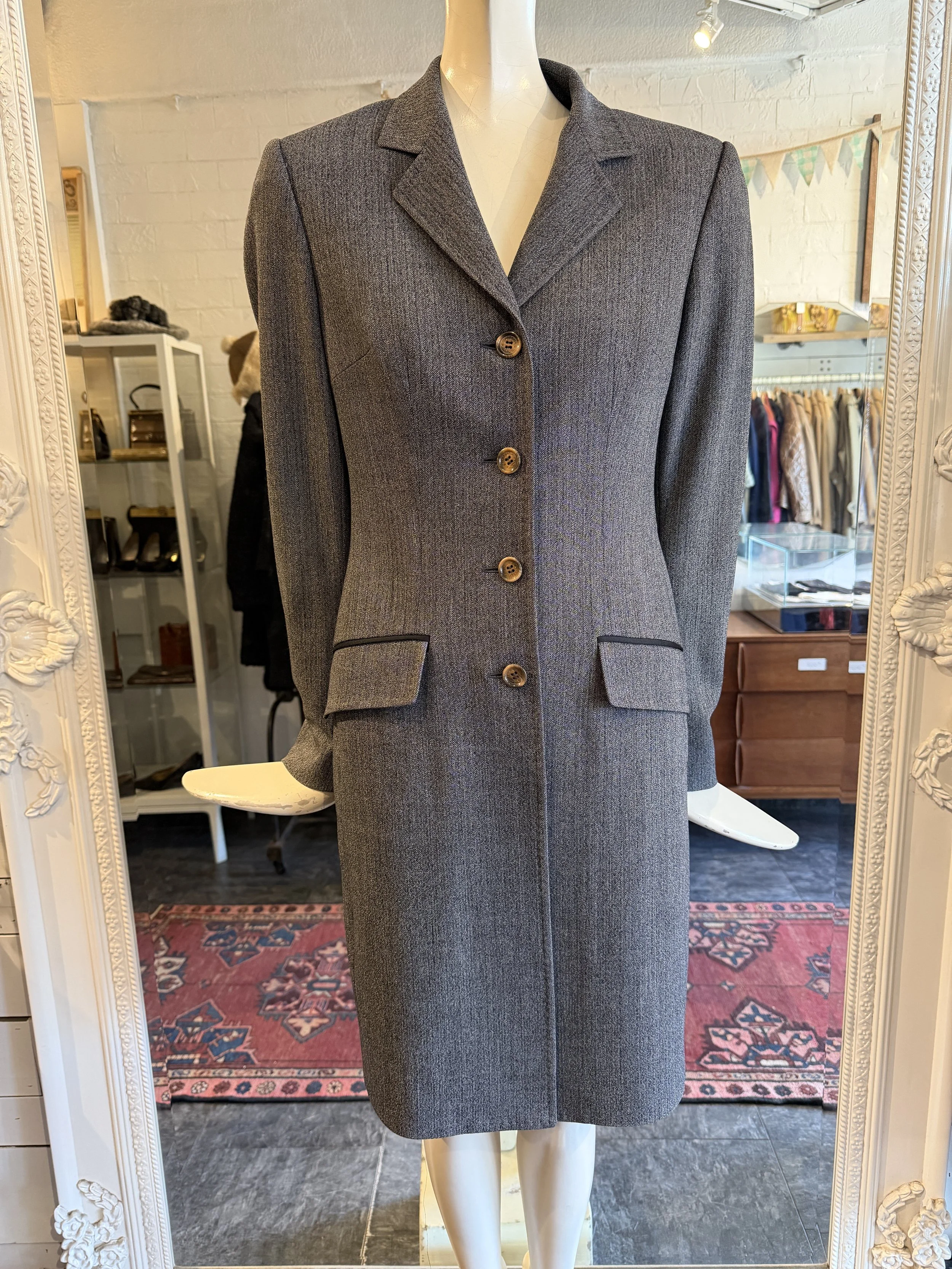 Dolce and Gabbana Grey Riding Style Jacket