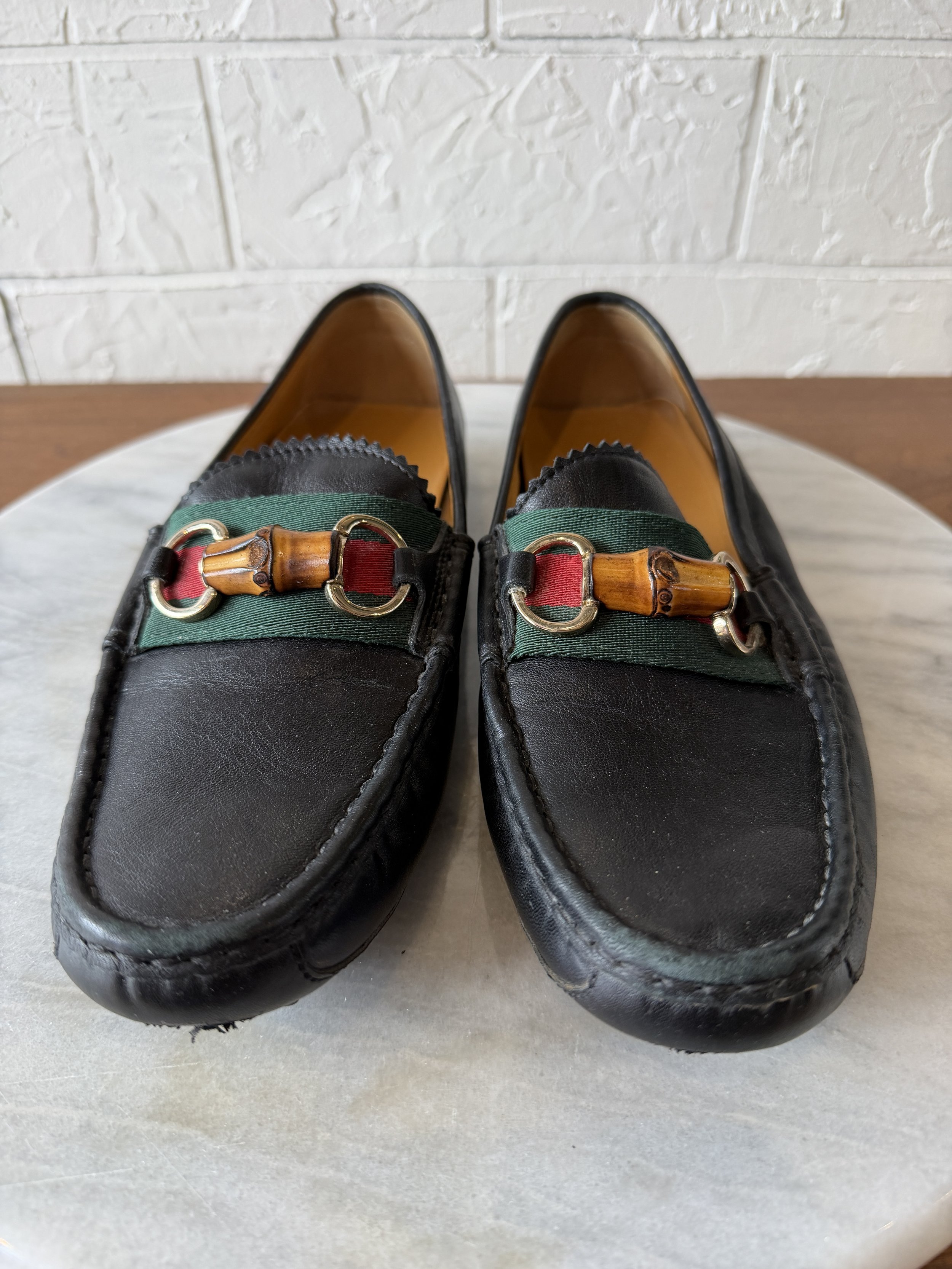 GUCCI black driving shoes   | Size 38
