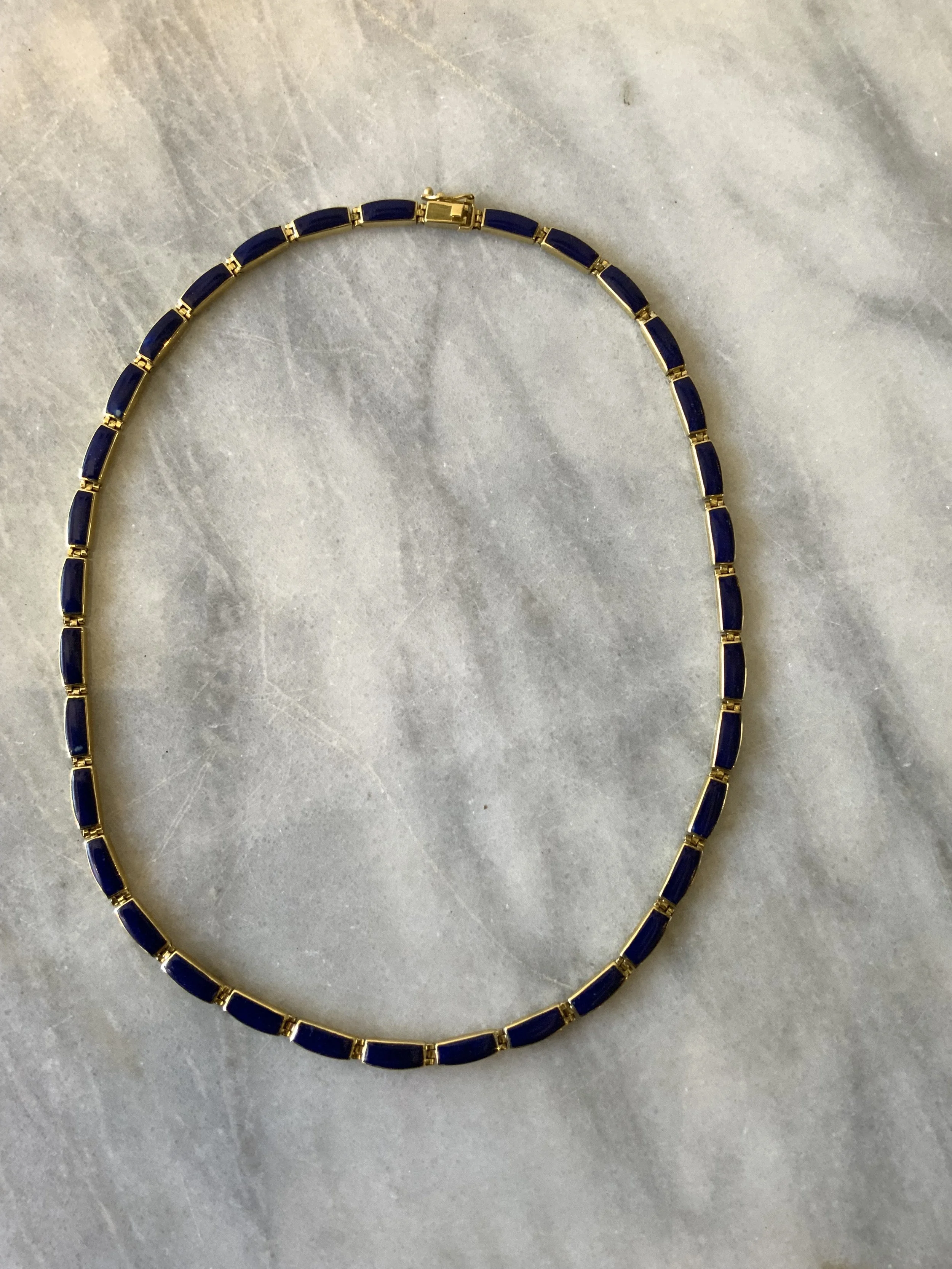 Gold and Lapis Necklace