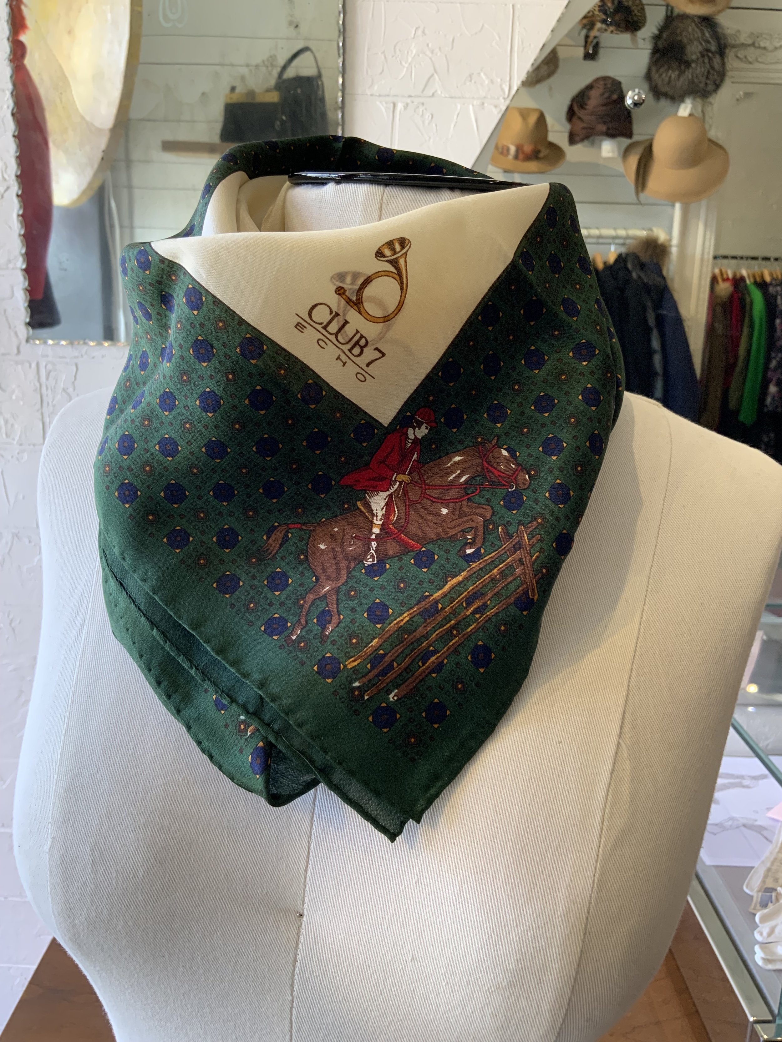 Echo Jockey & Horse Silk Scarf