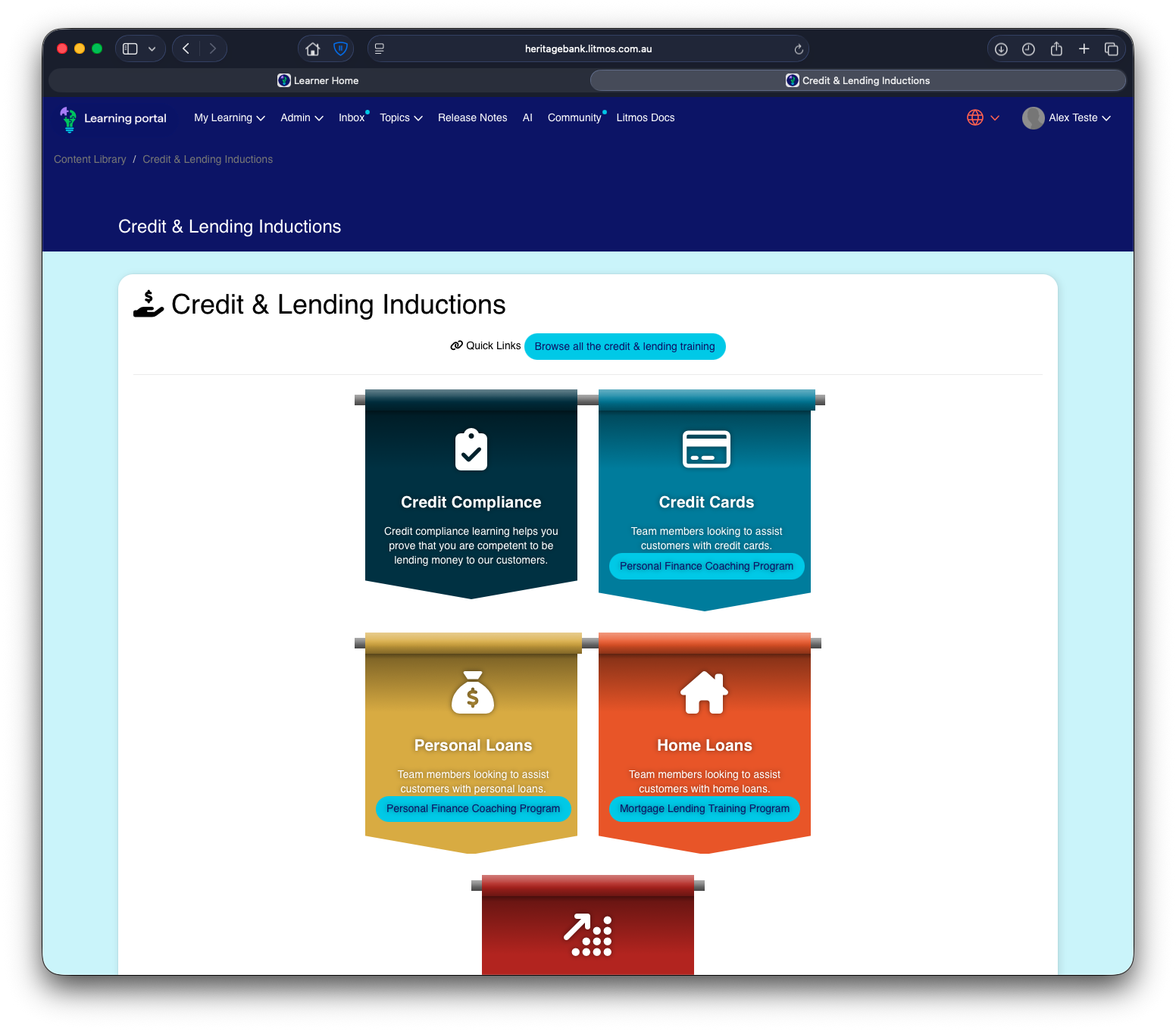Curated learning page