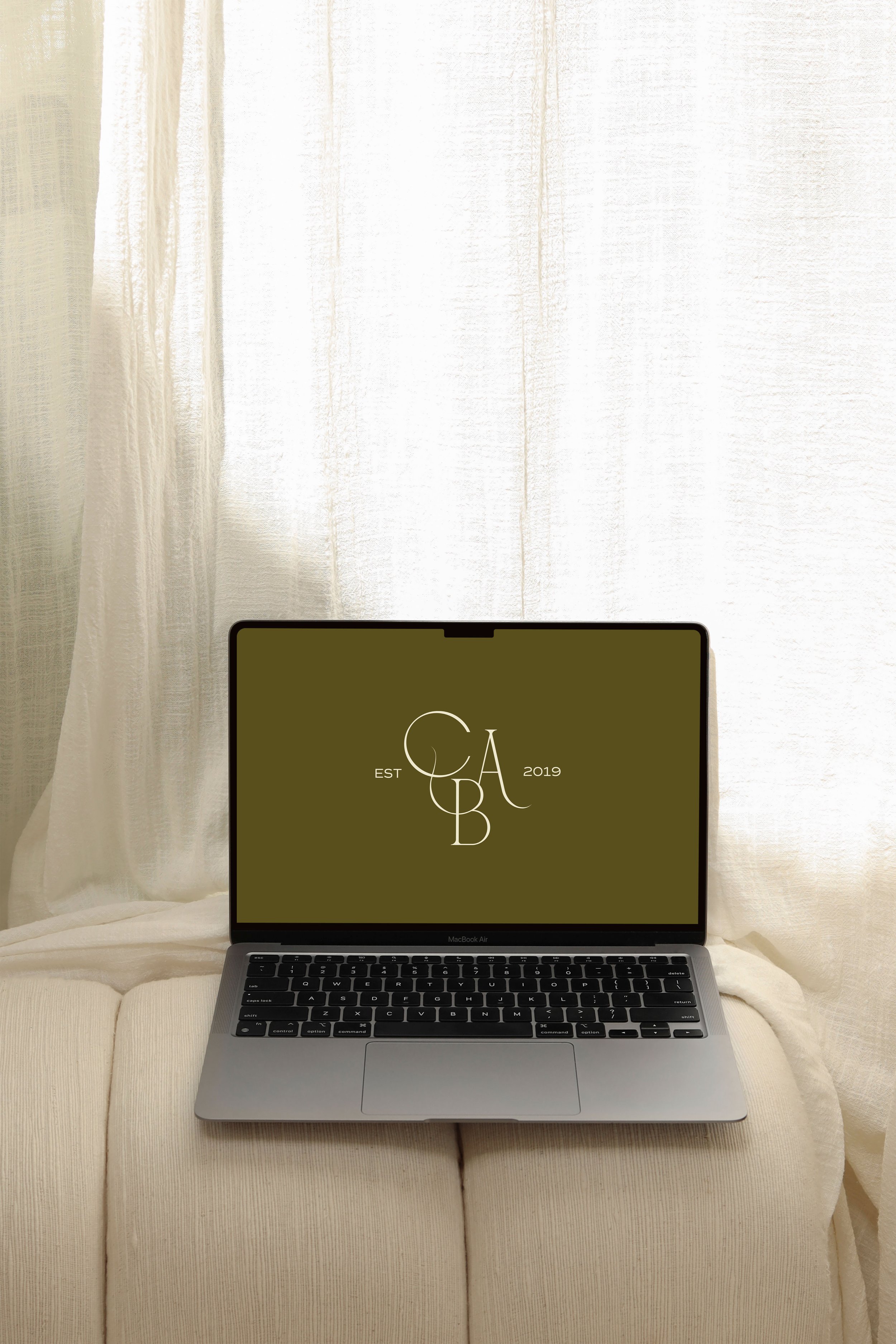 Branding Design on a Laptop Sunshine Coast