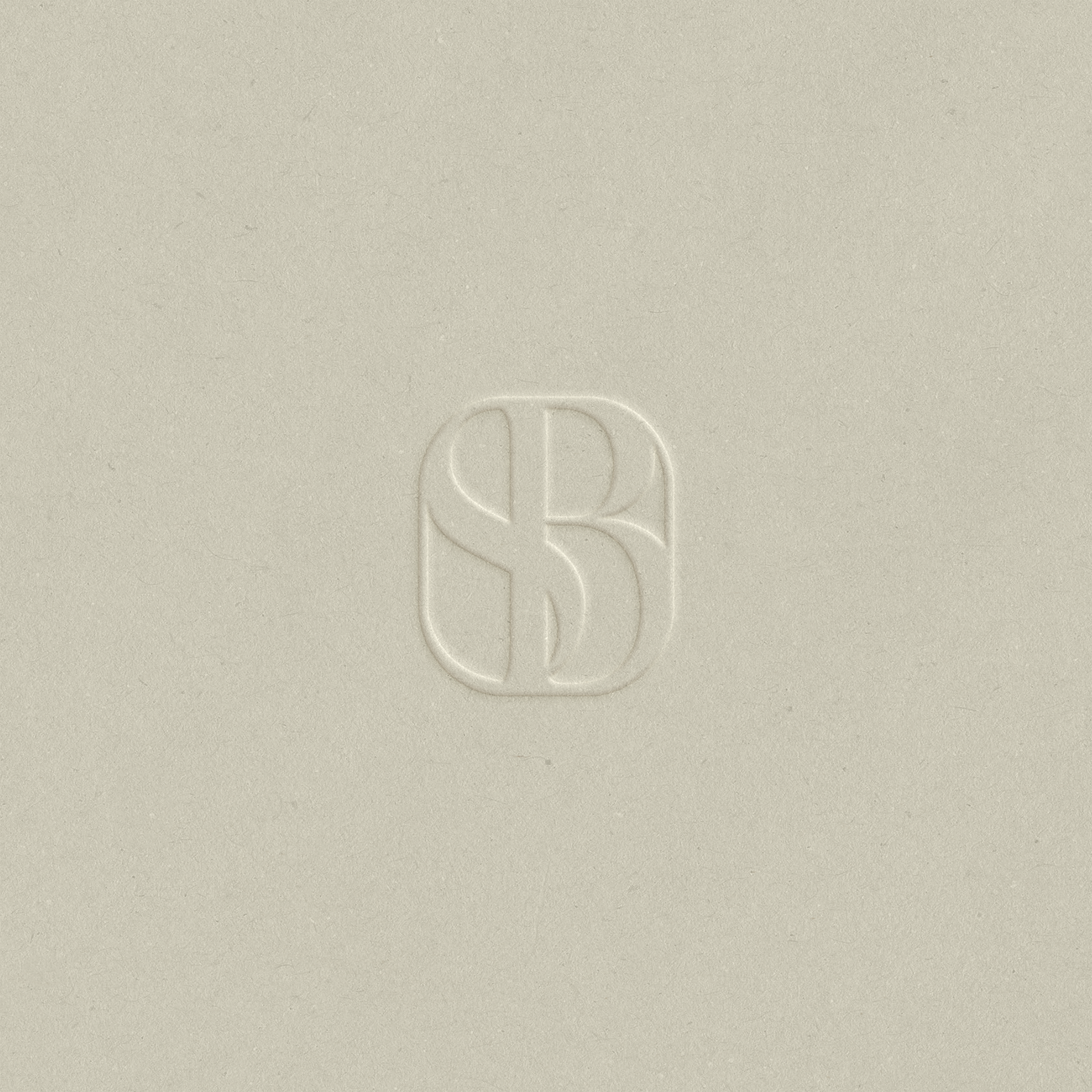 Embossed Brand Design logo for a beauty clinic