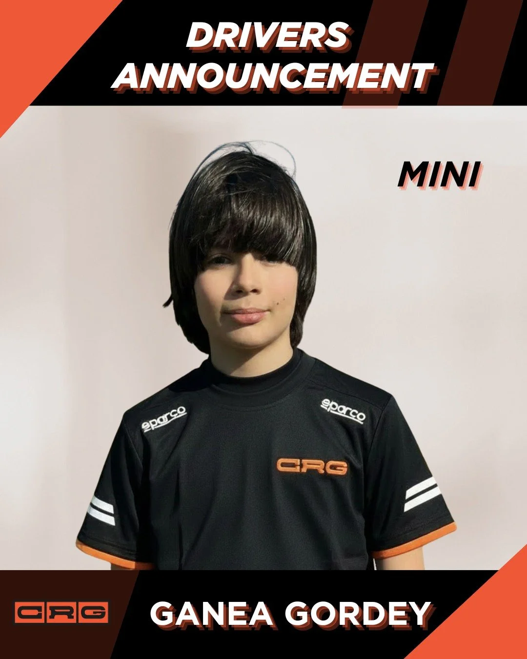 Ganea Gordey 🇲🇩 joins the CRG Team MINI for the 2026 season🤝🏁

Born on February 1st 2016 in Chișinău, Ganea Gordey is one of the rising talents of the international karting scene. He began his karting journey in 2024 at just 8 years old, with a k