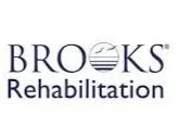 Brooks Rehabilitation logo with blue text and circular design