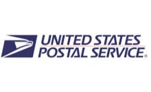 United States Postal Service logo with eagle symbol.
