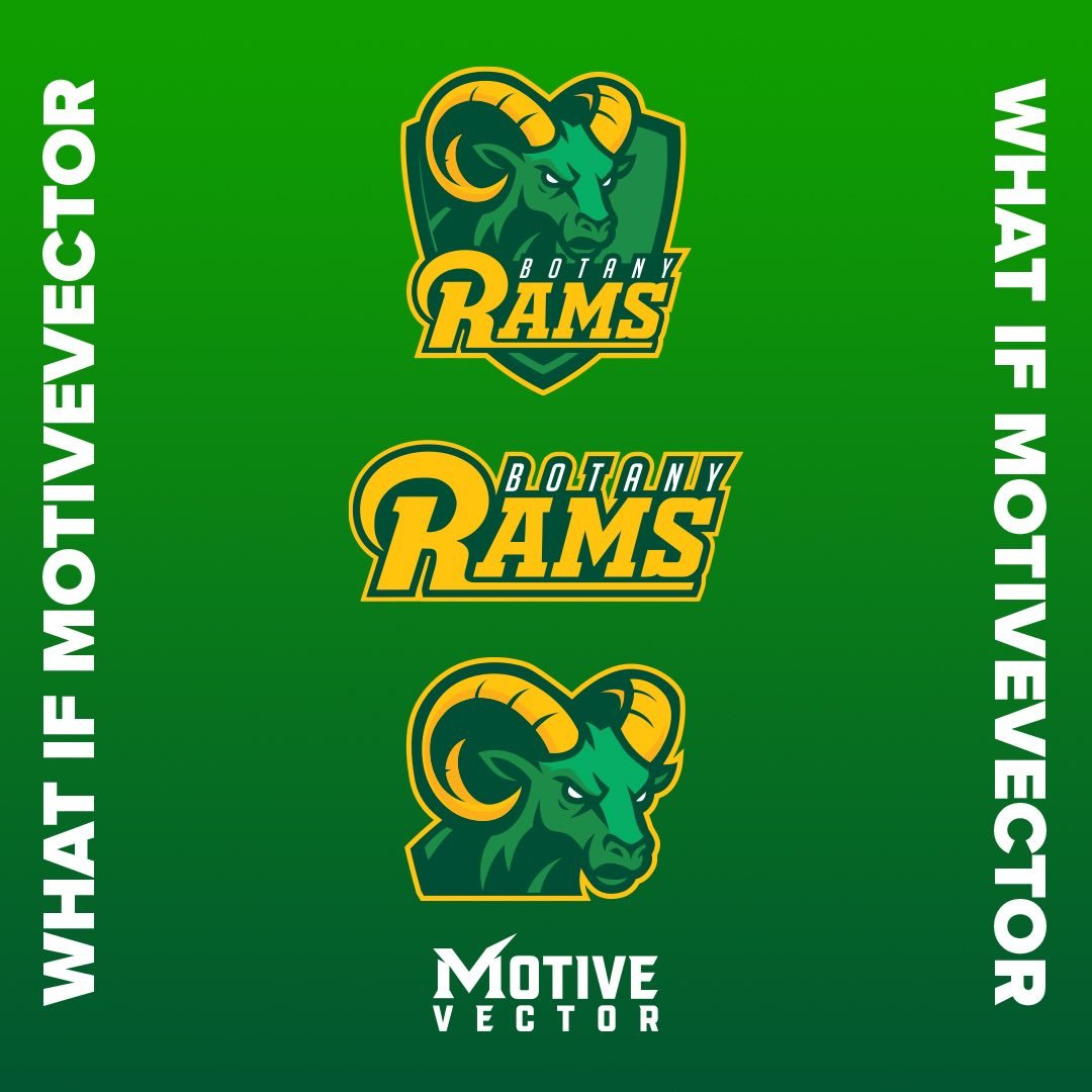 Botany Rams Concept Logo #SportsBranding #LogoConcept #SportsDesign #BrandIdentity #ModernSportsLogo