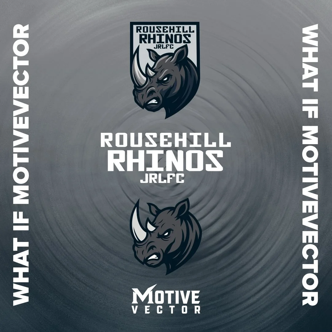 Rouse Hill Rhinos Concept Logo #SportsBranding #LogoConcept #SportsDesign #BrandIdentity #ModernSportsLogo