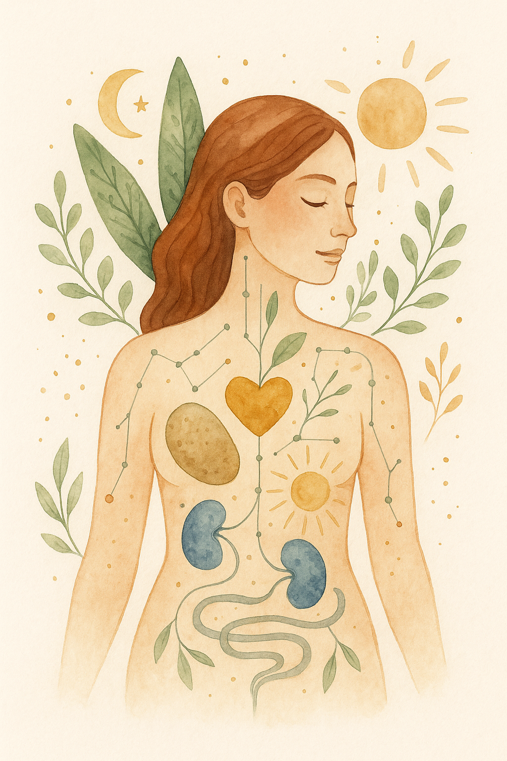 Illustration symbolique de santé et d’équilibre – Lecture biologique, soins énergétiques et de bien-être pour humains et animaux avec BINÂME (Biname) à Lasne, Brabant wallon.