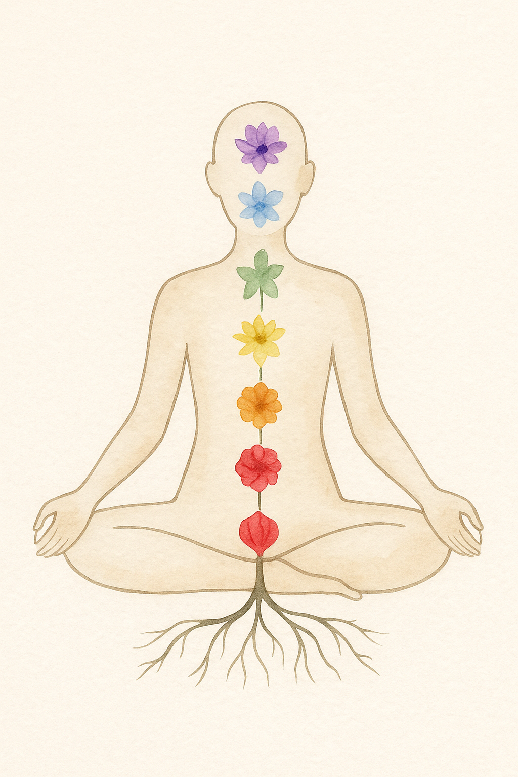 Illustration énergétique des chakras – soins énergétiques et de bien-être pour humains et animaux, BINÂME (Biname), Lasne.