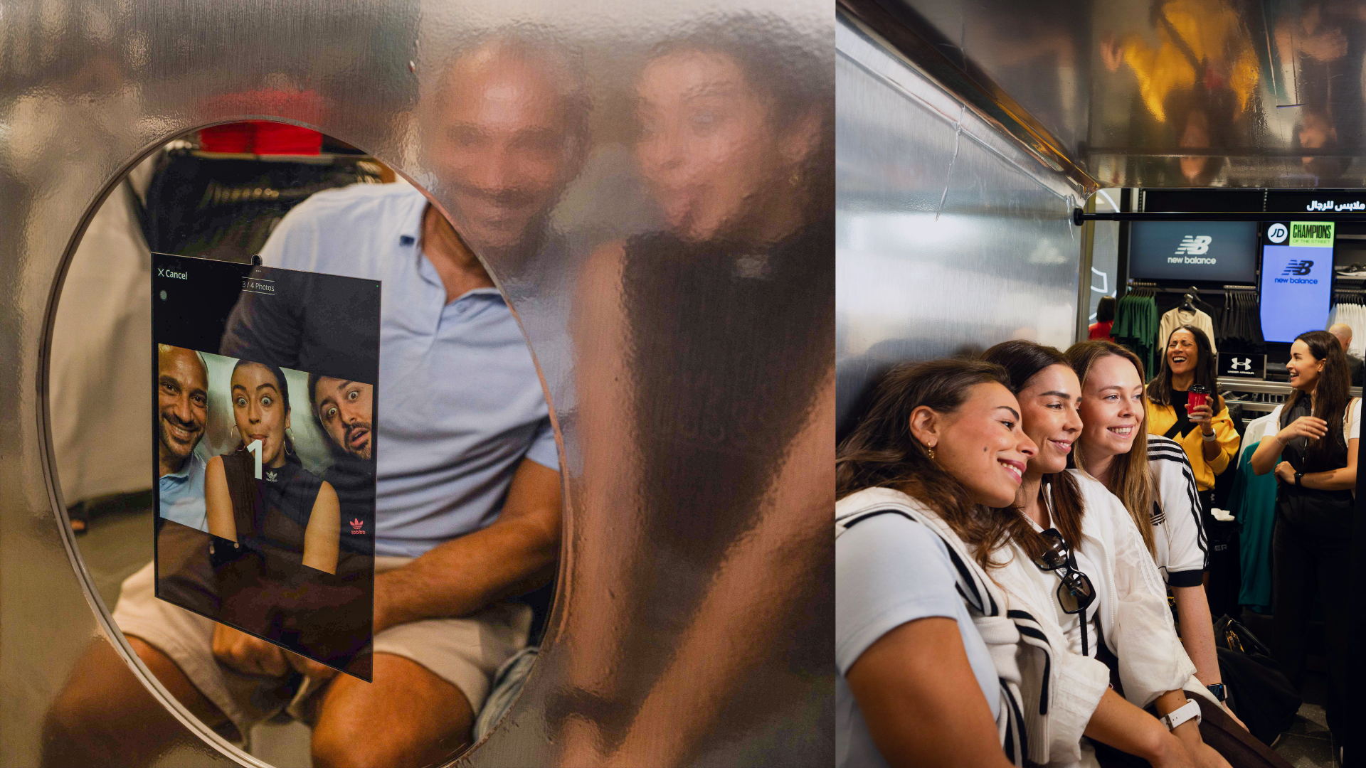 Launch event for JD Sports store in Dubai Mall by STREET FZC with photo booth