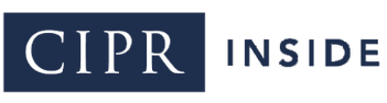 CIPR Inside logo with navy blue text on a white background