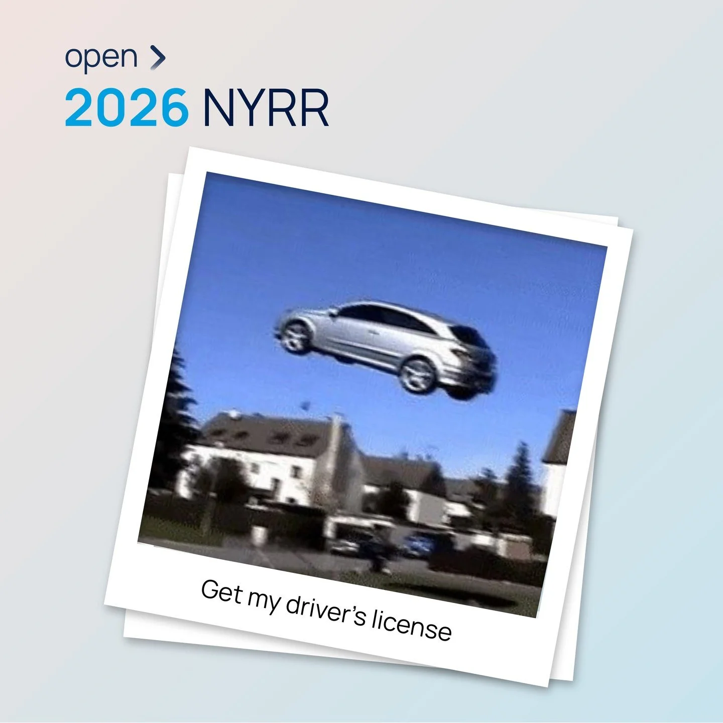 It&rsquo;s time for NYRR of the week 🚗✨
This one comes from a dear colleague determined to get their driver&rsquo;s licence this year. We&rsquo;re cheering you on! Stay safe out there, everyone 😄🚦