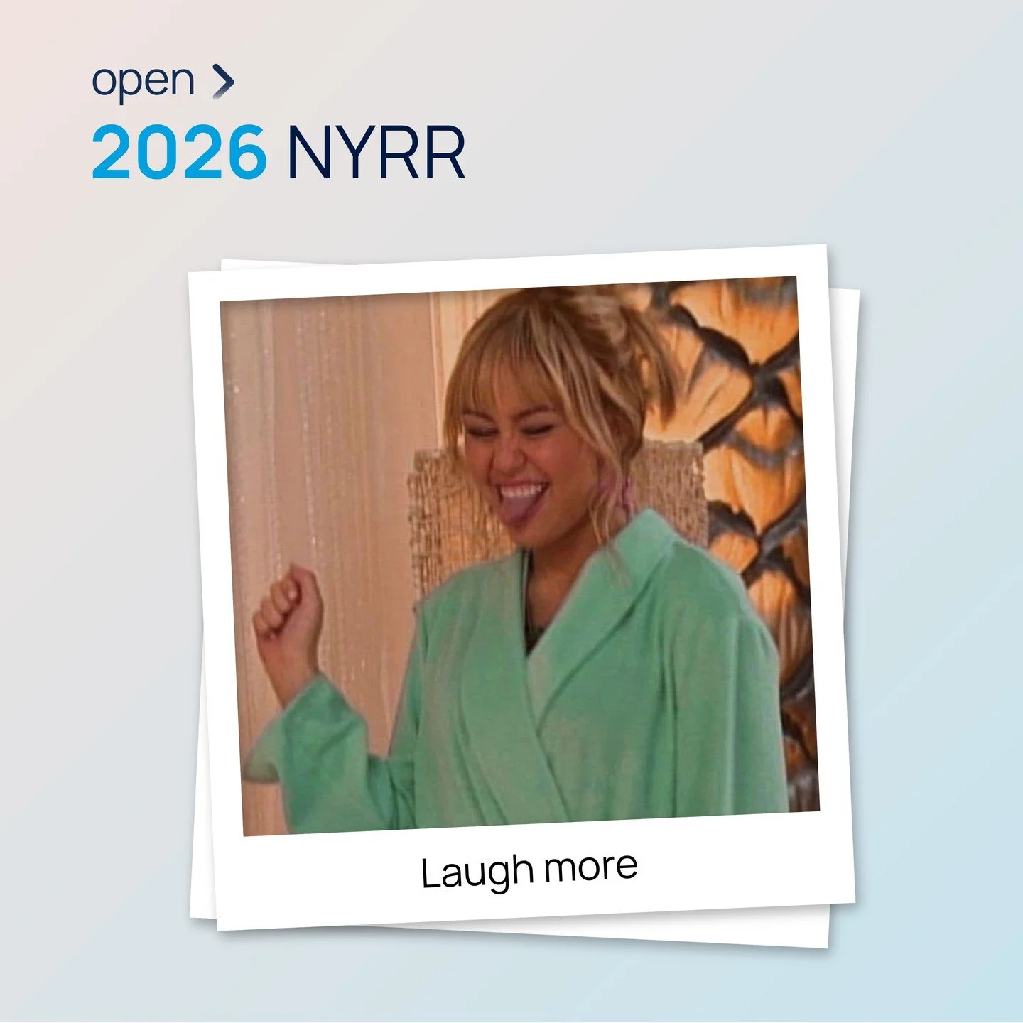 Live, Laugh, Love? NYRR of the week is a reminder to laugh more in everyday life, a message we can fully get behind! 😄