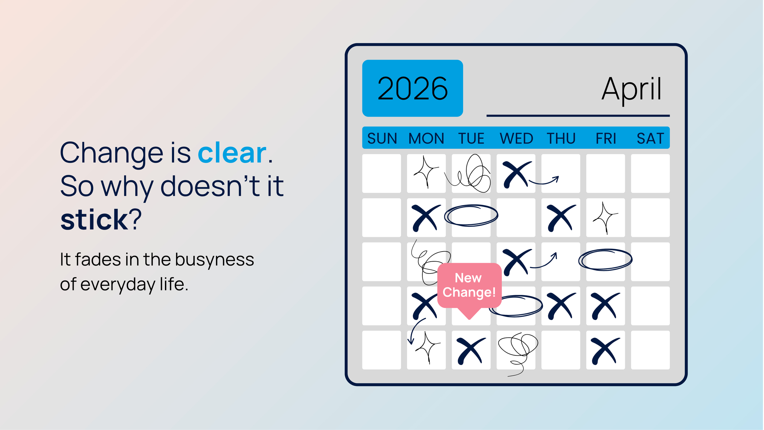 Change Is Clear. So Why Doesn’t It Stick?&nbsp;