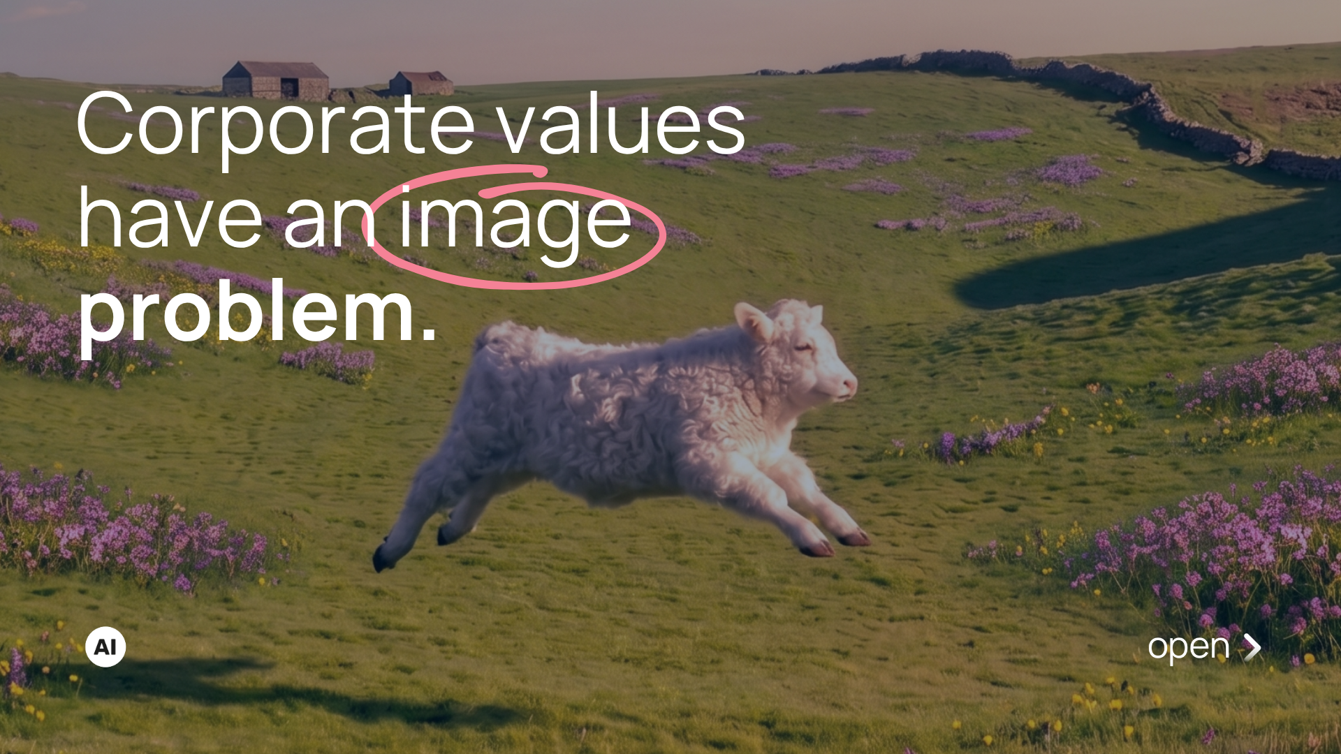 Corporate values have an image problem.