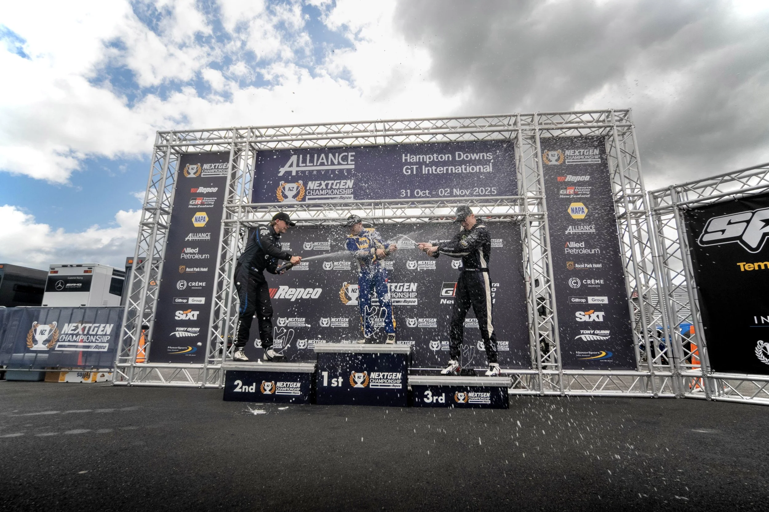 Toby Elmiger racing poduim