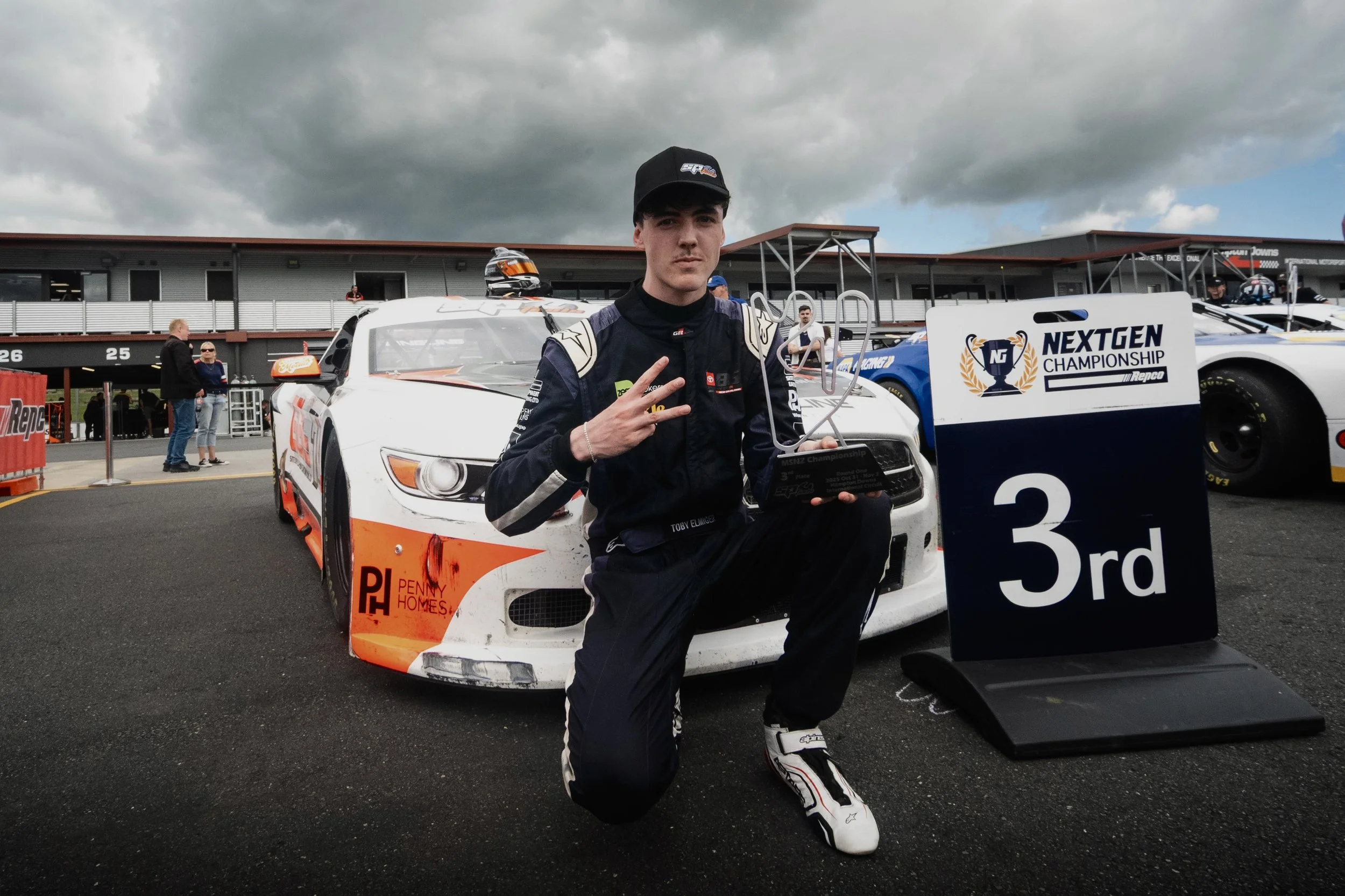 Toby Elmiger Podium on debut