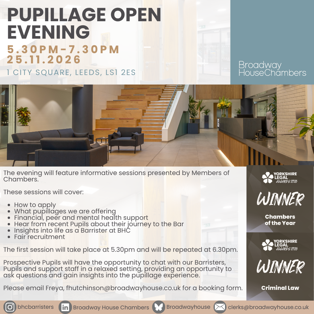 Pupillage Open Evening
