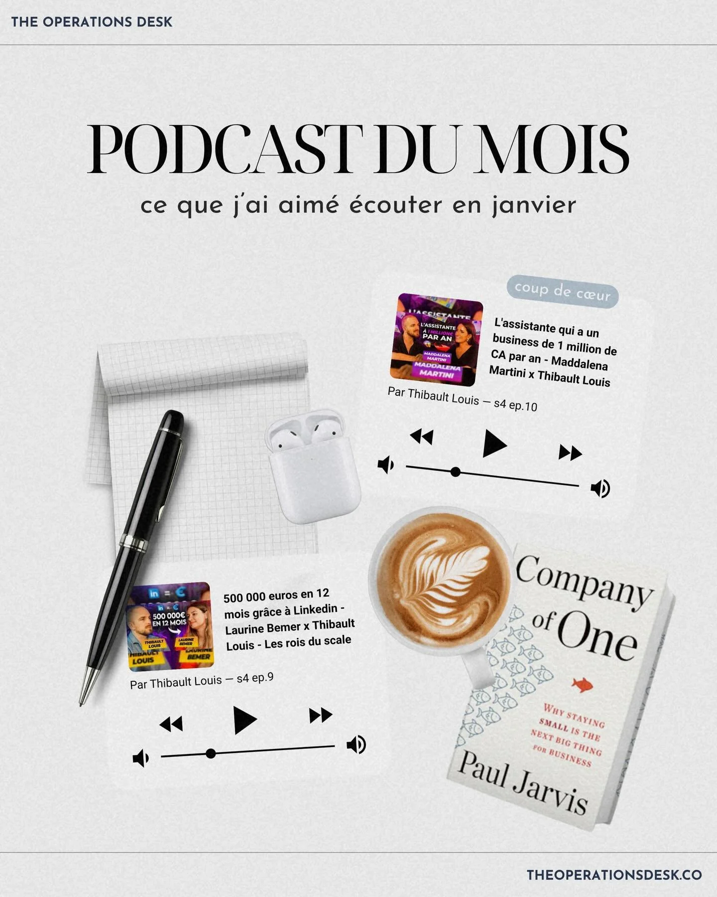 J&rsquo;ai r&eacute;cemment &eacute;cout&eacute; deux &eacute;pisodes qui m&rsquo;ont vraiment marqu&eacute;e. Pas juste pour &ldquo;passer le temps&rdquo;, mais pour la valeur r&eacute;elle qu&rsquo;ils apportent.
 
Ce que j&rsquo;appr&eacute;cie pa