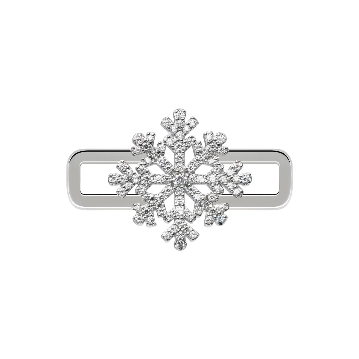 Poubel -Snowflake Stoneset Charm