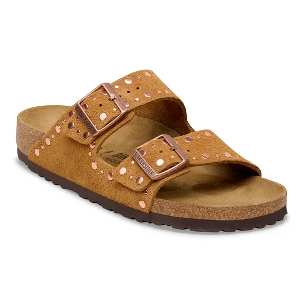 Birkenstock - Arizona Rivet Suede Leather Mink