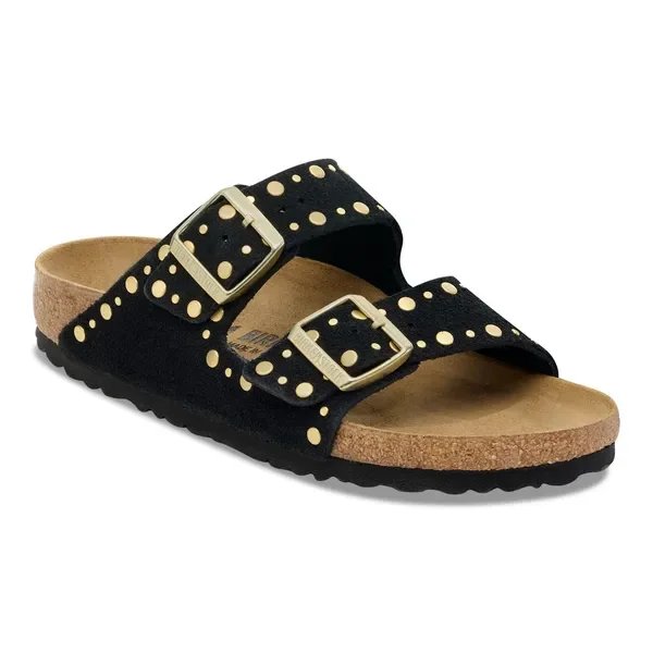 Birkenstock - Arizona Rivet Suede Leather Black