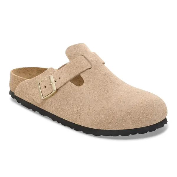 Birkenstock - Boston Suede Leather Sandcastle