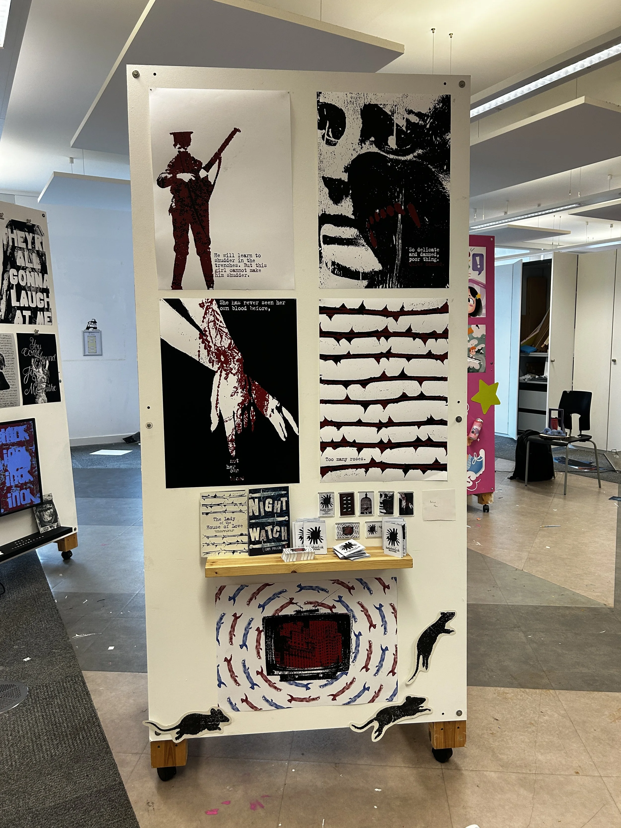 I put together my grad show board!