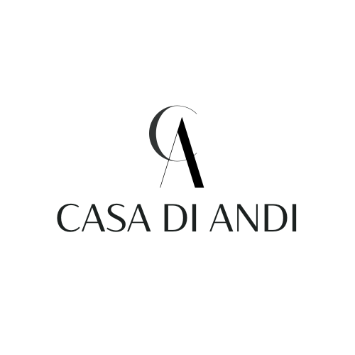 The logo features a crescent moon above the text 'Casa di Andi' on a black background.