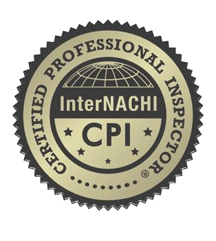 Seal or badge for InterNACHI CPI certification, indicating certified professional inspector qualification.