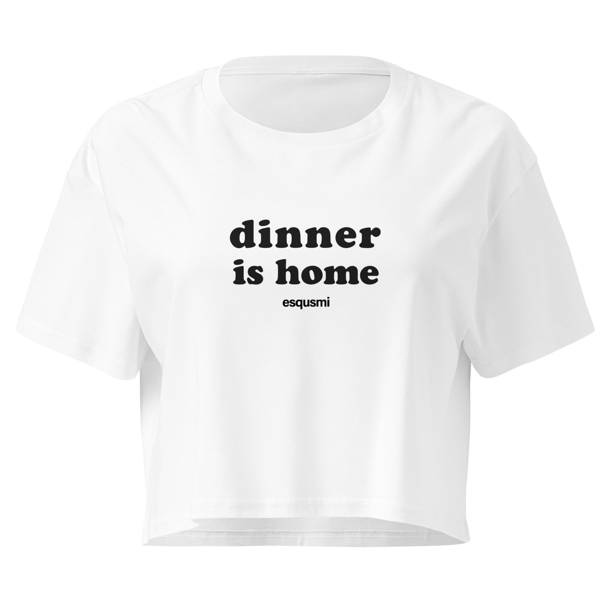 Dinner is home - Women’s crop top