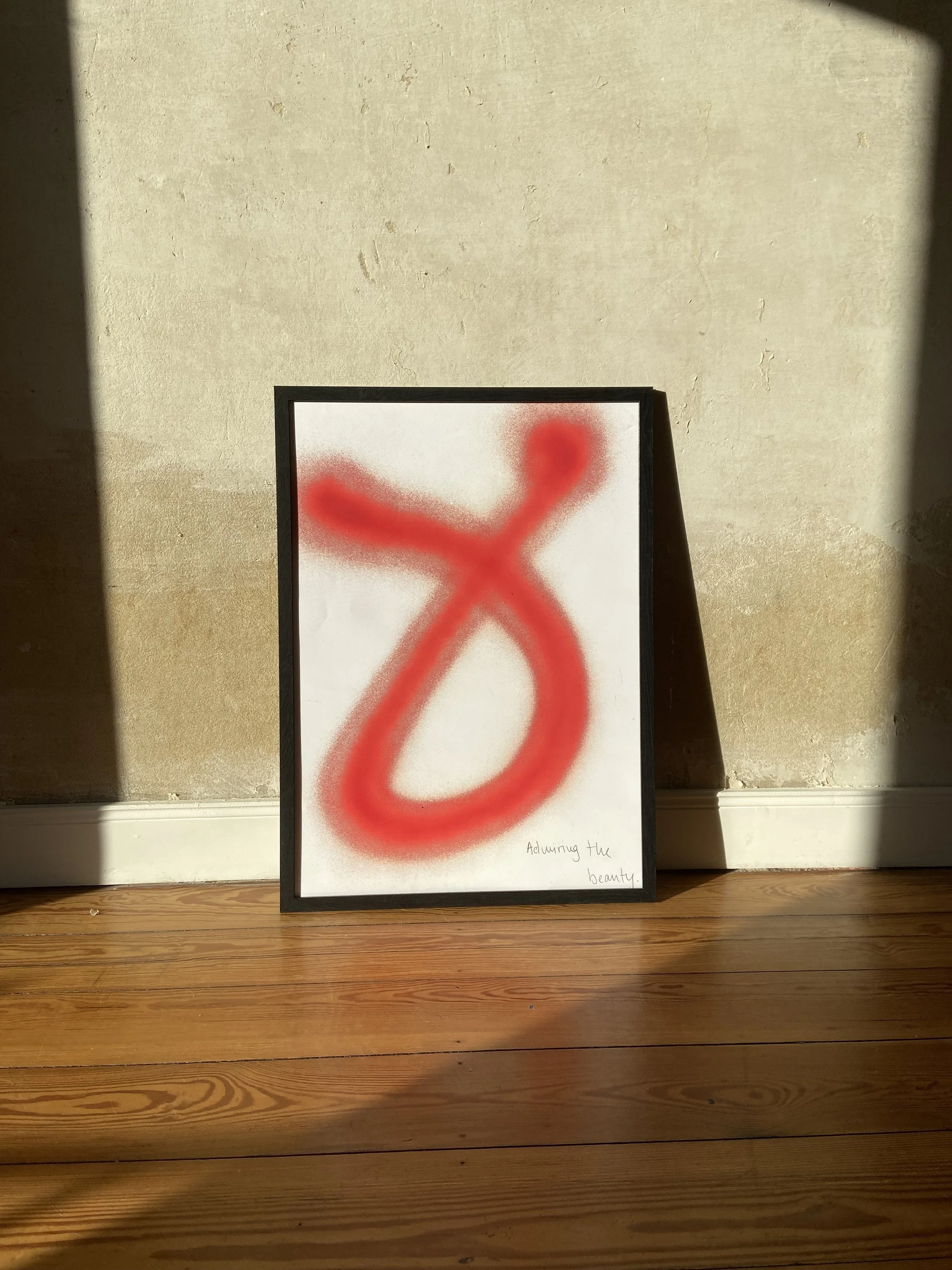 Admiring the beauty.