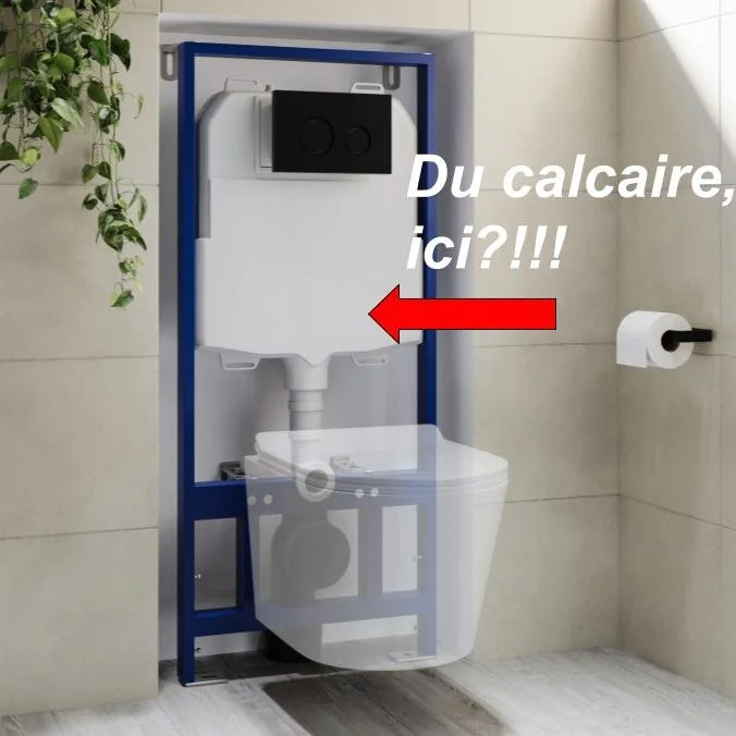 Comment le calcaire peut affecter votre WC suspendu