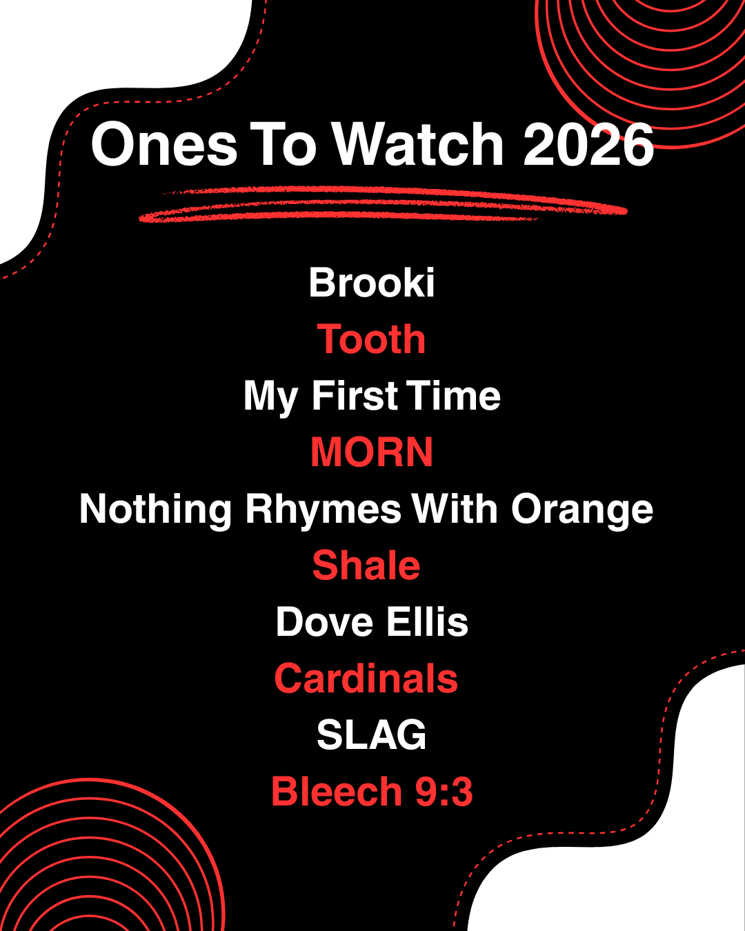 Ones To Watch 2026 