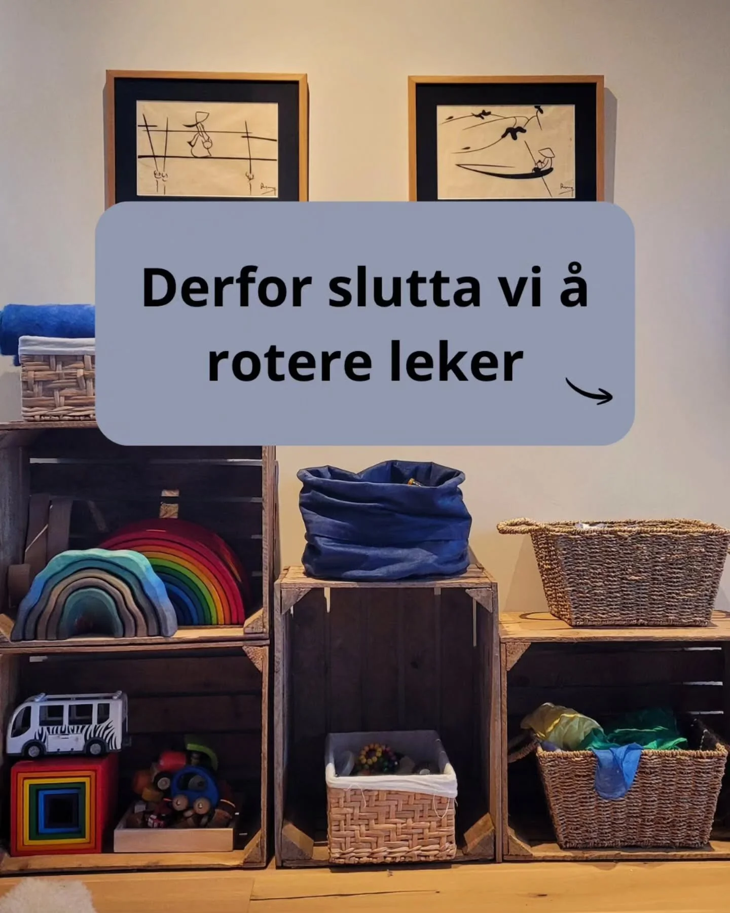 I guiden &laquo;Fra overstimulert til lek&raquo; snakker jeg om hvordan vi kan roe ned tempoet og skape et bedre lekemilj&oslash; hjemme.

Gjennom mindre stimuli, bedre organisering av leker og mindre voksenstyring.
Link i bio 🤍

#openendedplay #ope