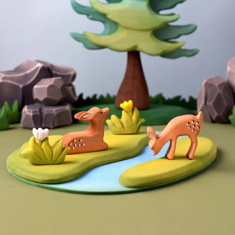 river plate treleker bumbu toys med dyr i skogen.webp