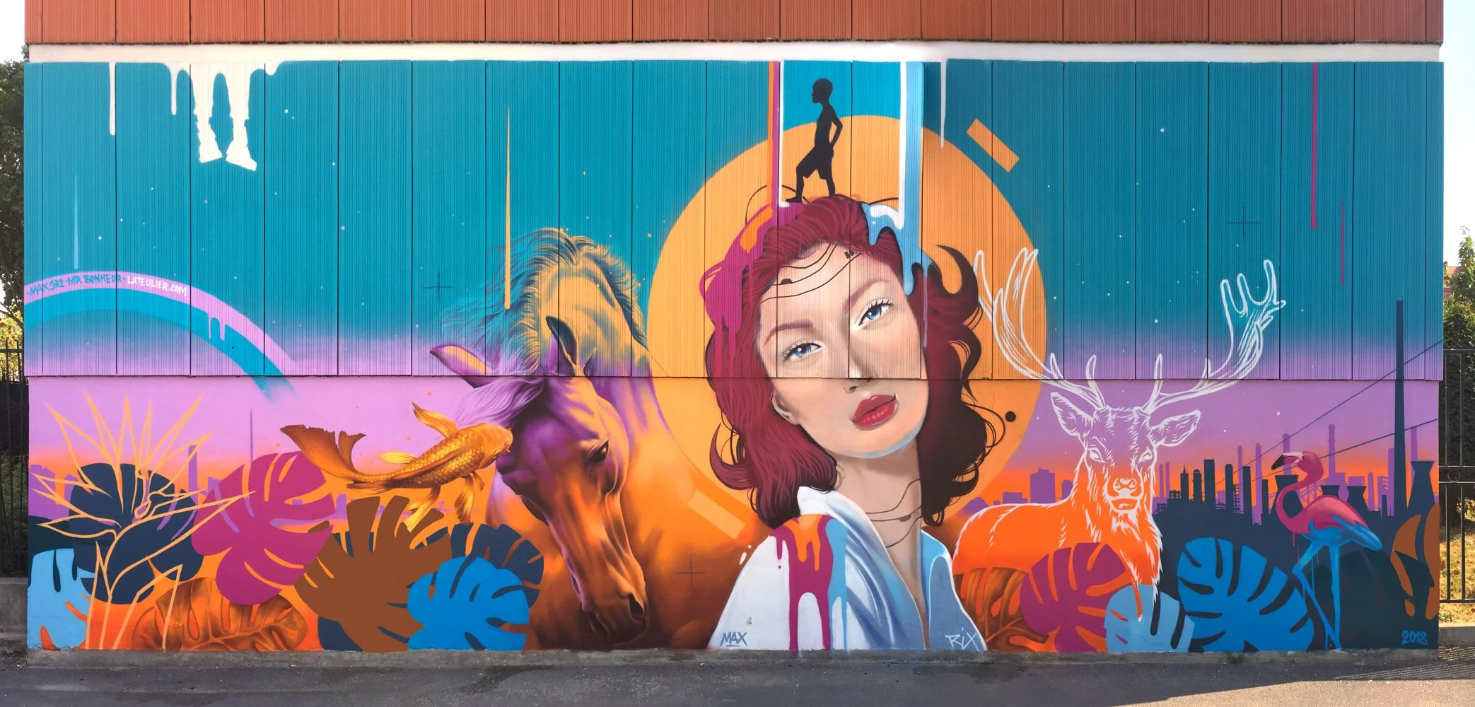 Fresque porte de st ouen Paris Habitat