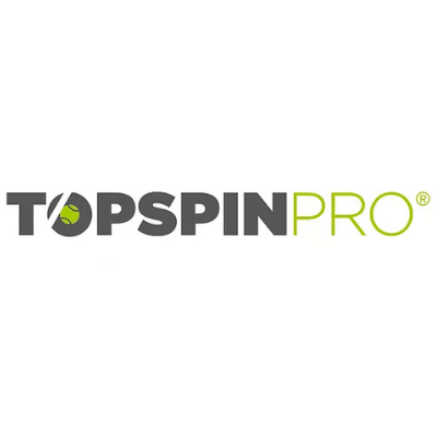 Topspin Pro logo with black and green text
