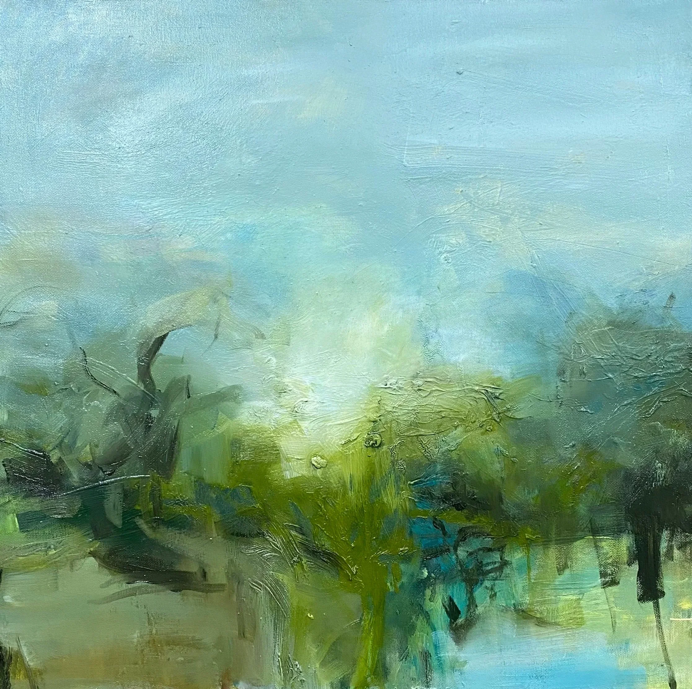 Full of promise, 2025, Oil on canvas, 60 x 60cm, £1,200 