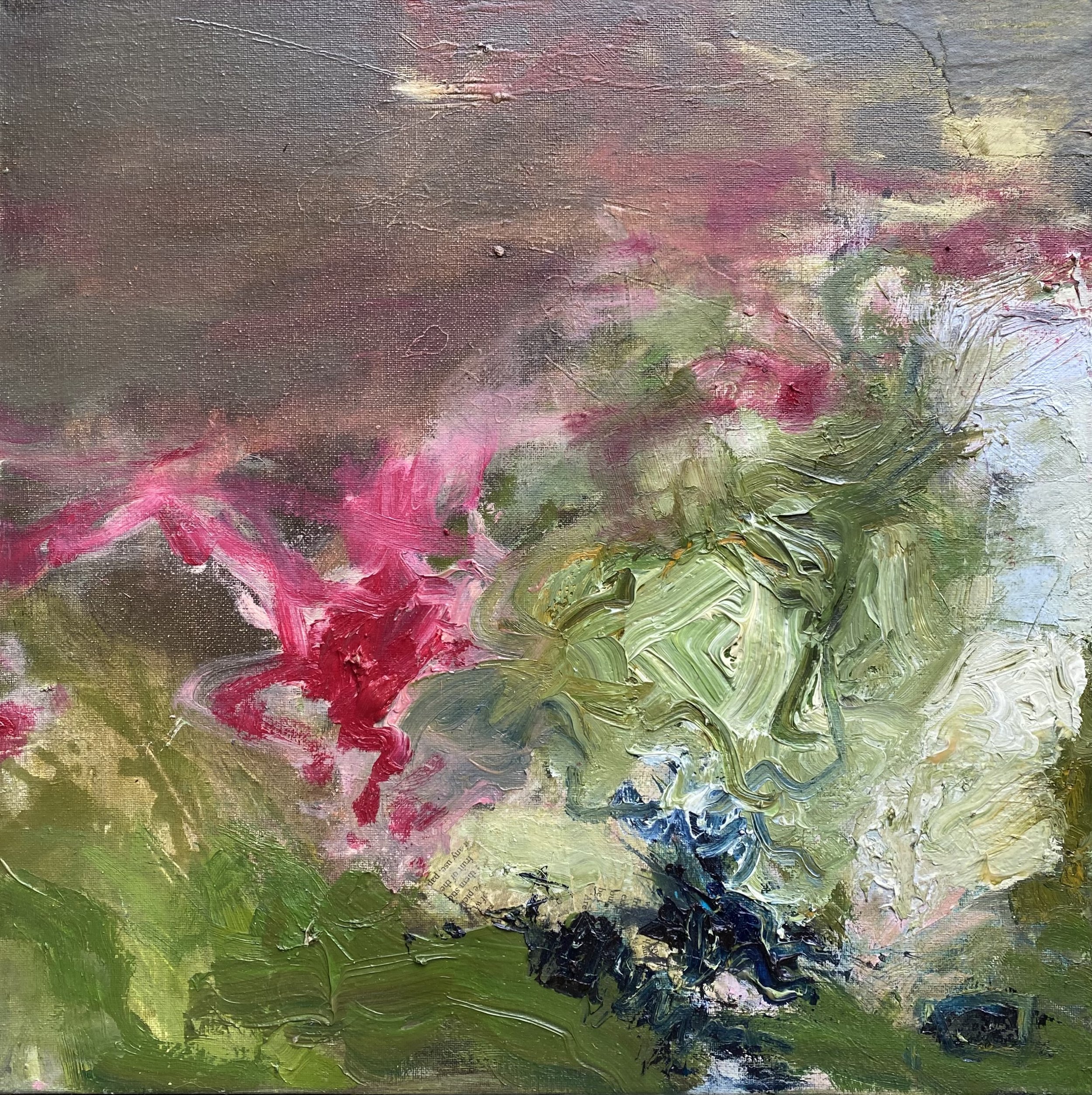 Body as earth II, Mixed materials on canvas, 2024