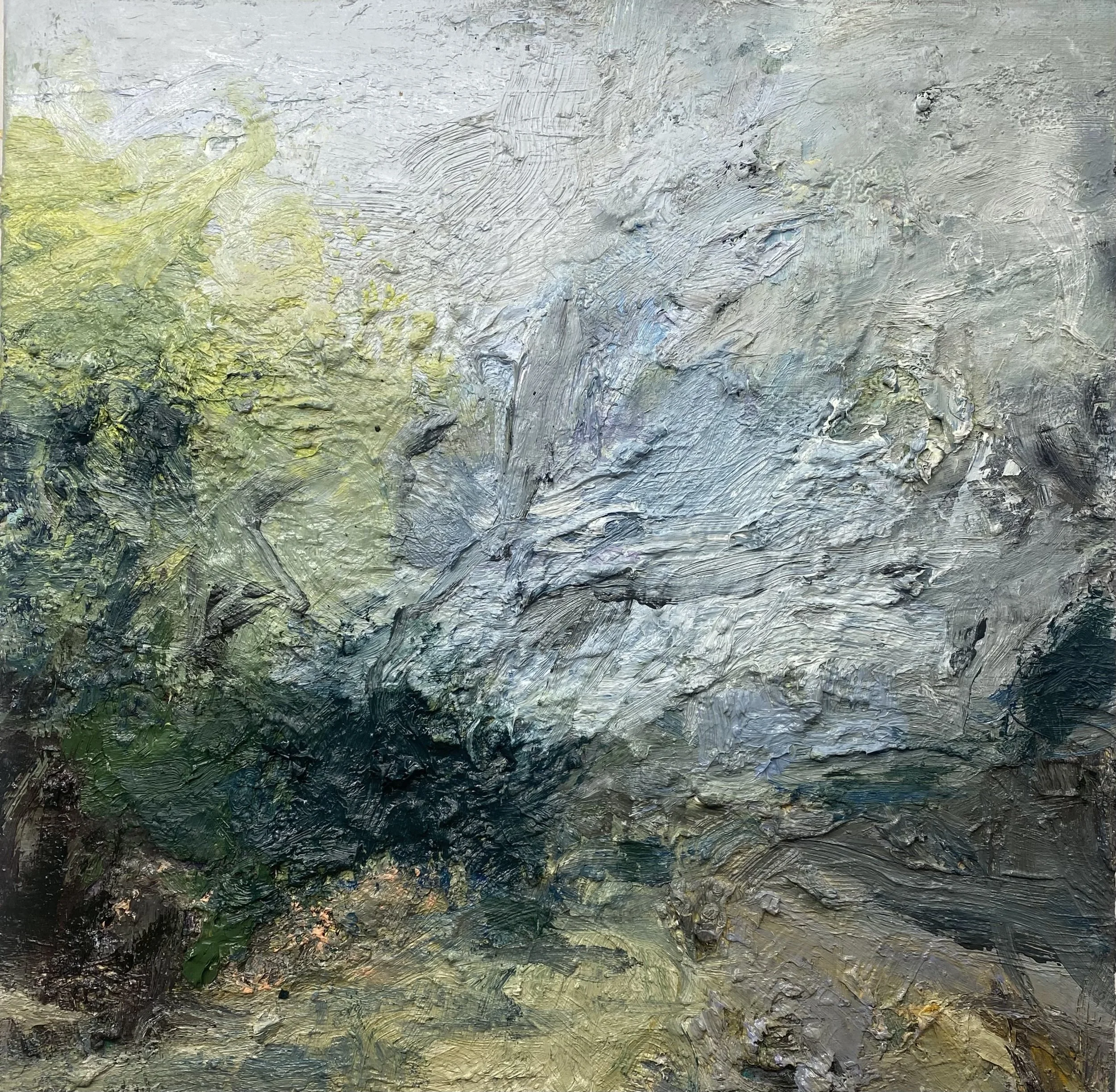 Flowers in the woods, 2025, Oil on canvas, 40 x 40cm, £800