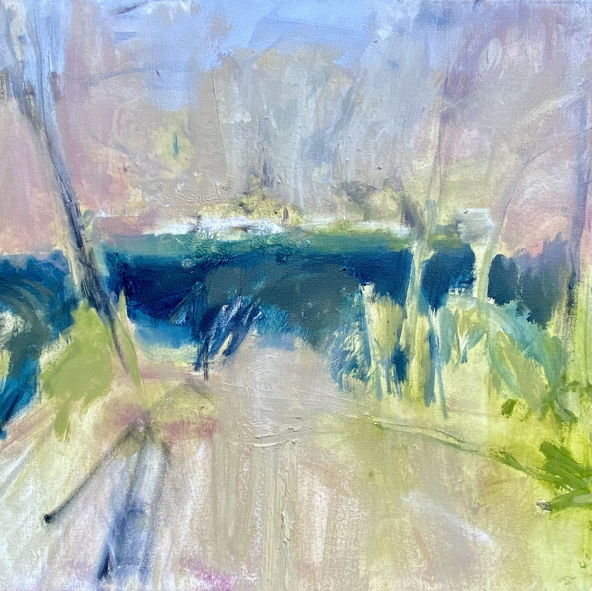 Years later I return, 2025, Oil on canvas, 60 x 60cm, £1200