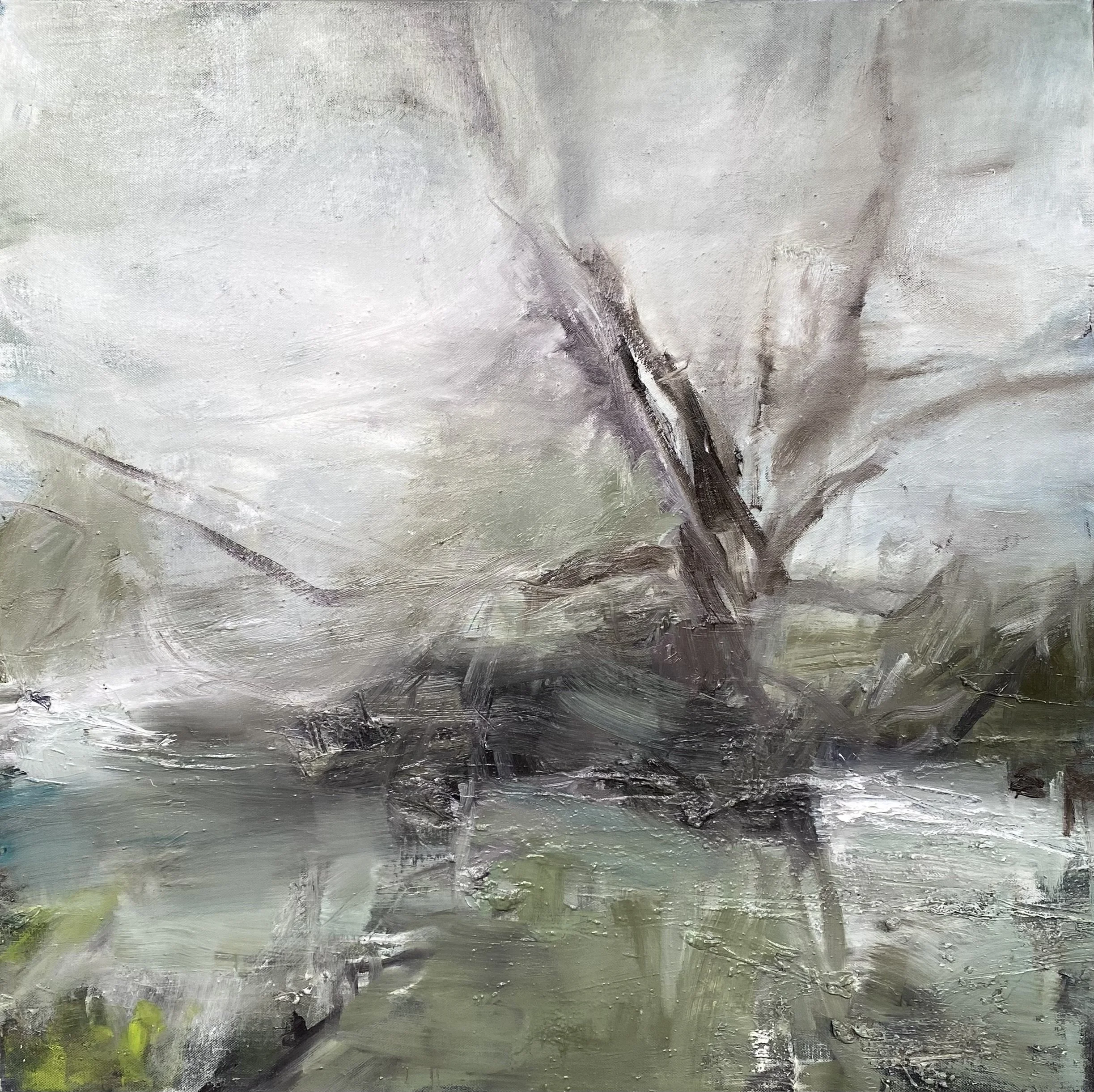 Rising waters, Oil on canvas, 60 x 60cm, 2026