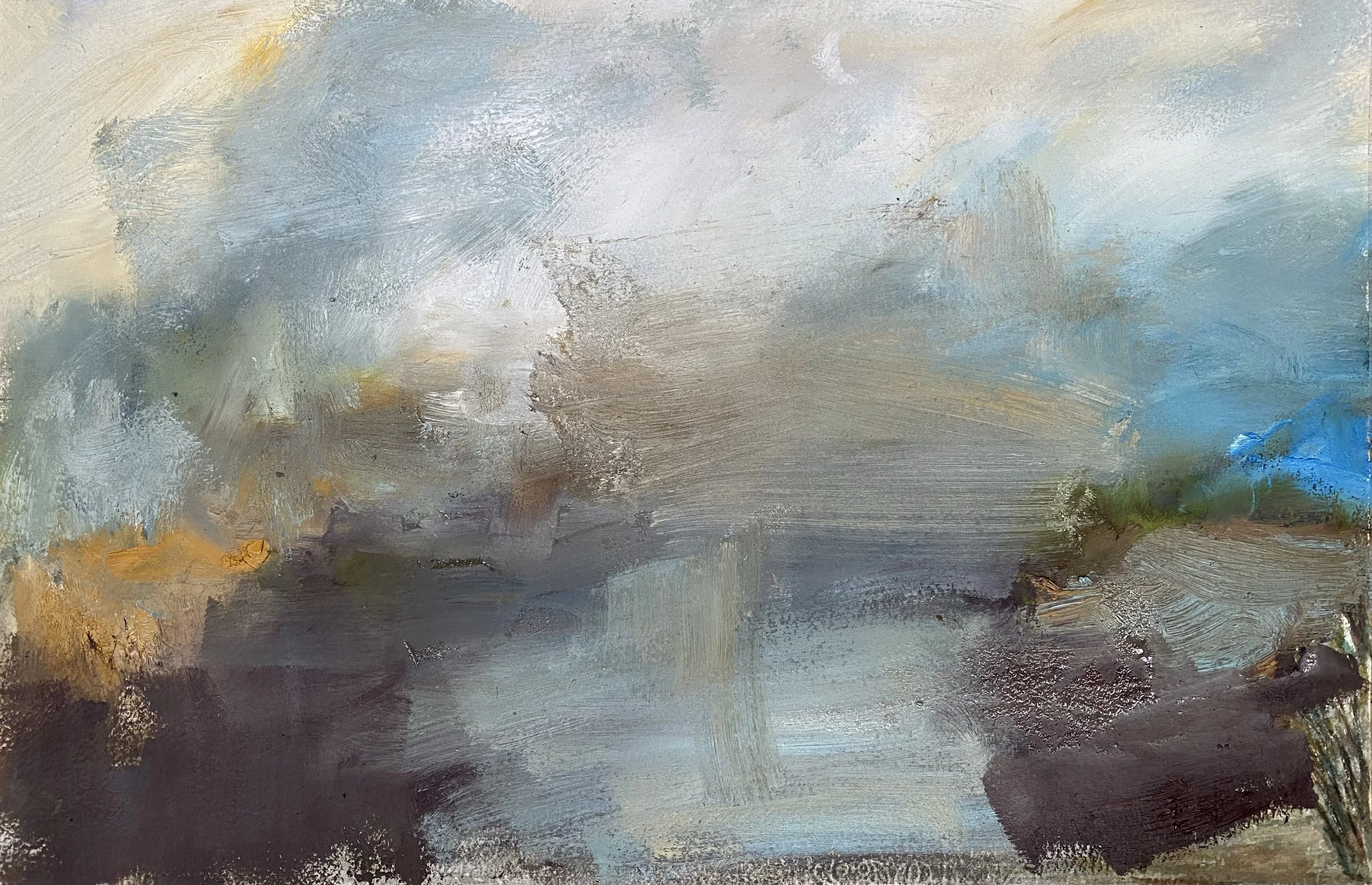 After Turner I, Oil on paper, 2026