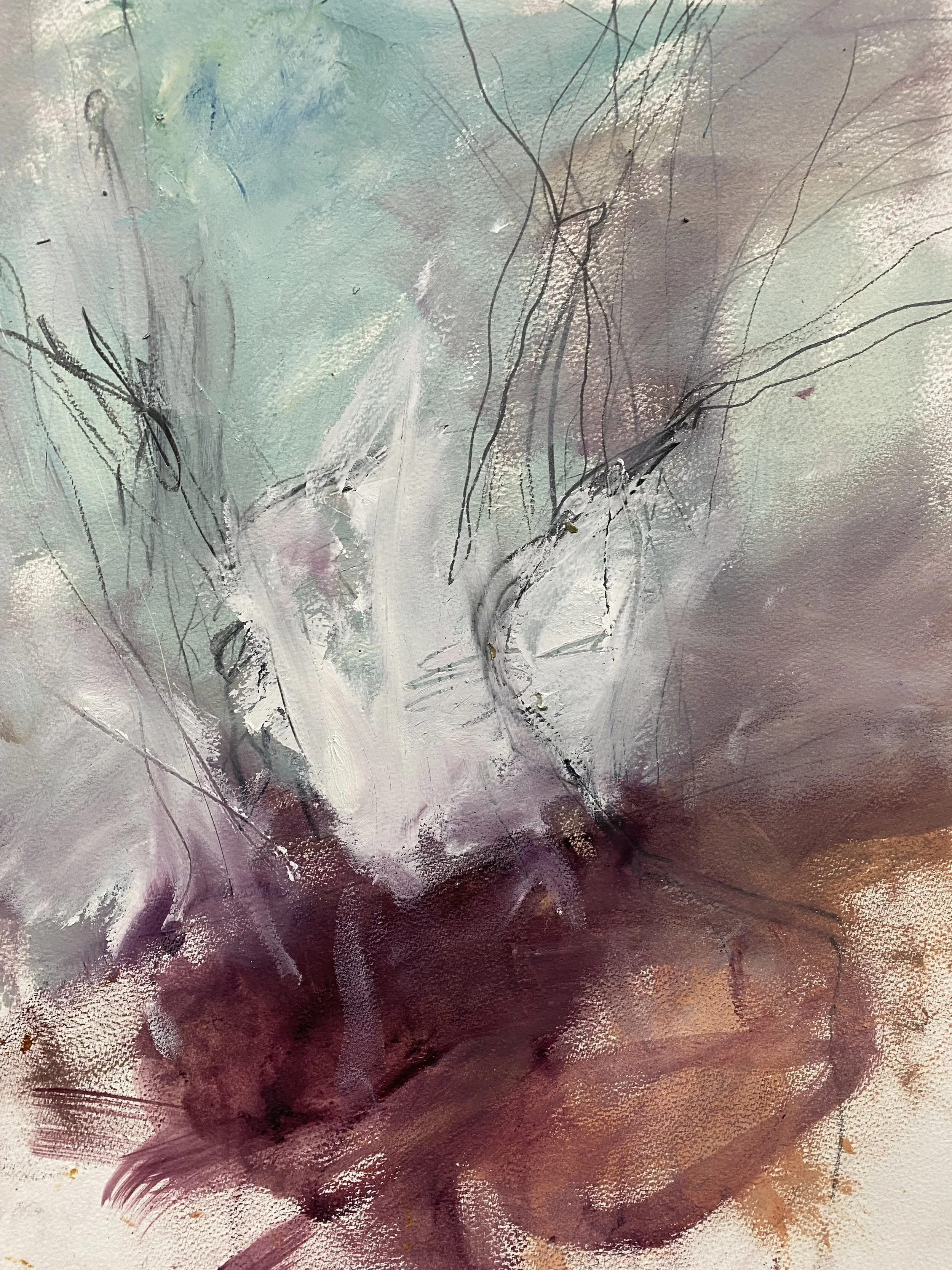 The space you left behind V, Oil & Graphite on paper, 50 x 40cm, 2026